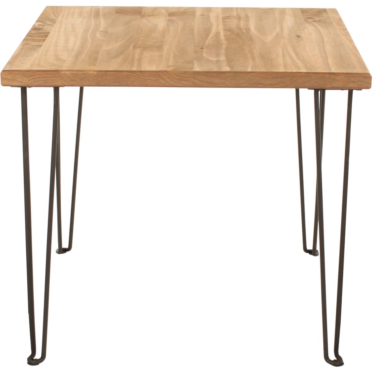 Augusta standard lamp table - Antique waxed pine – image 2