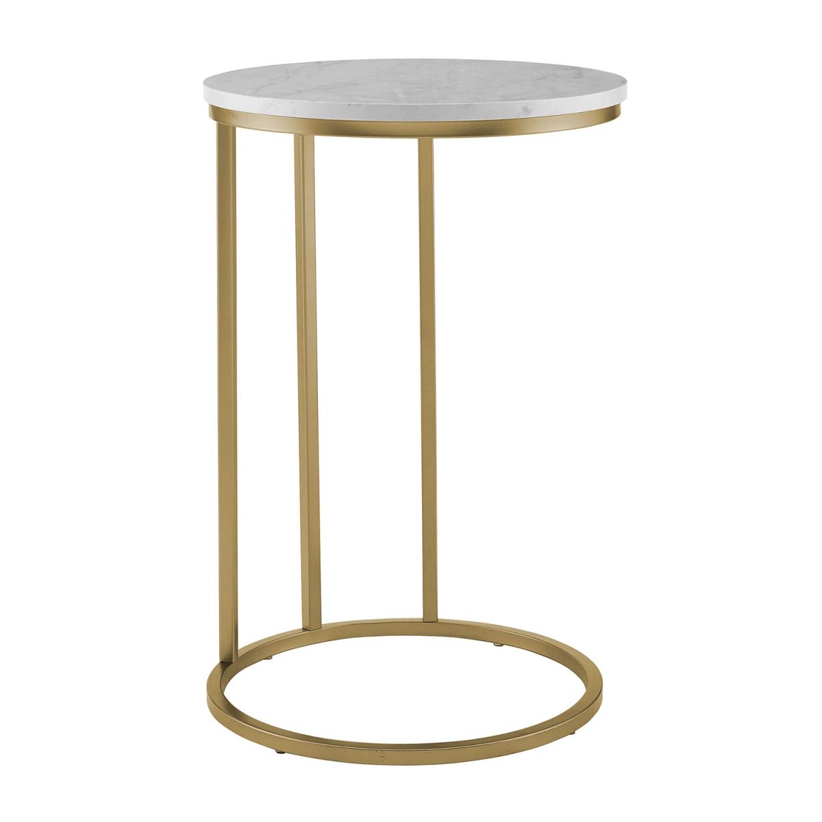 Serena Round End Table - Glass & Chrome – image 5