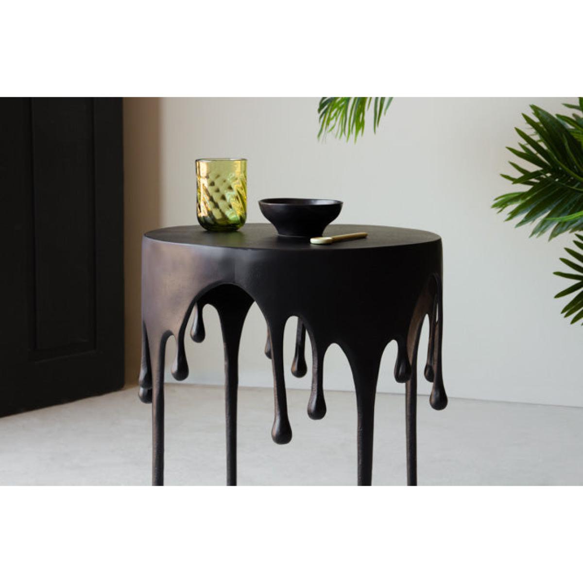 Matt Black Drip Side Table – image 9