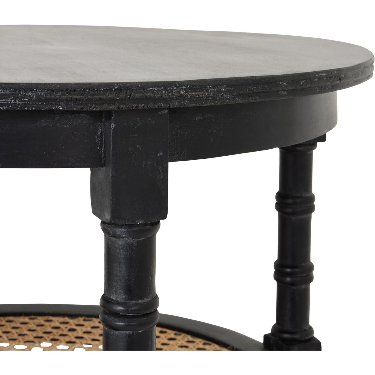 Raffles Round Side Table Classic Furniture - Black – image 2
