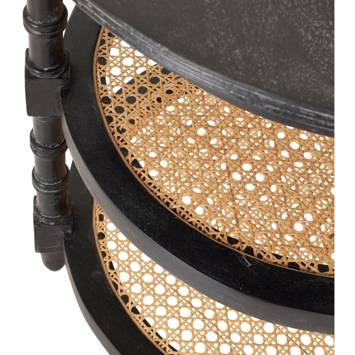 Raffles Round Side Table Classic Furniture - Black – image 3