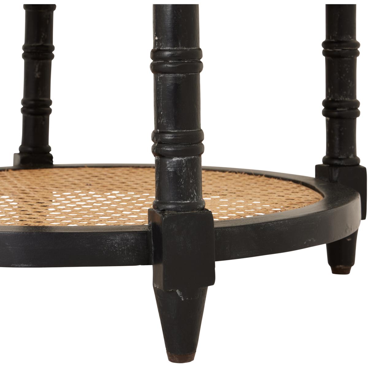Raffles Round Side Table Classic Furniture - Black – image 4