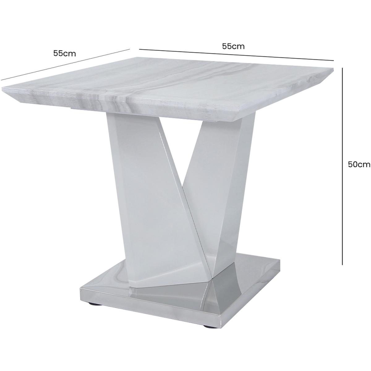 Amara Side Table - white – image 2