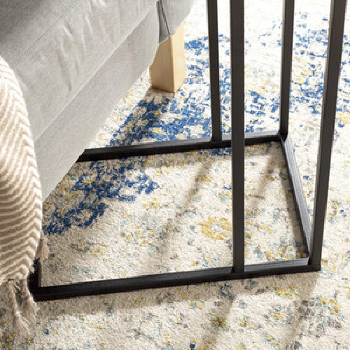 Malorie End Table - White Marble & Gold – image 9