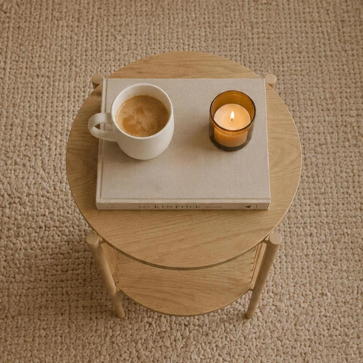 Tuxford Wood Side Table - Oak effect – image 4