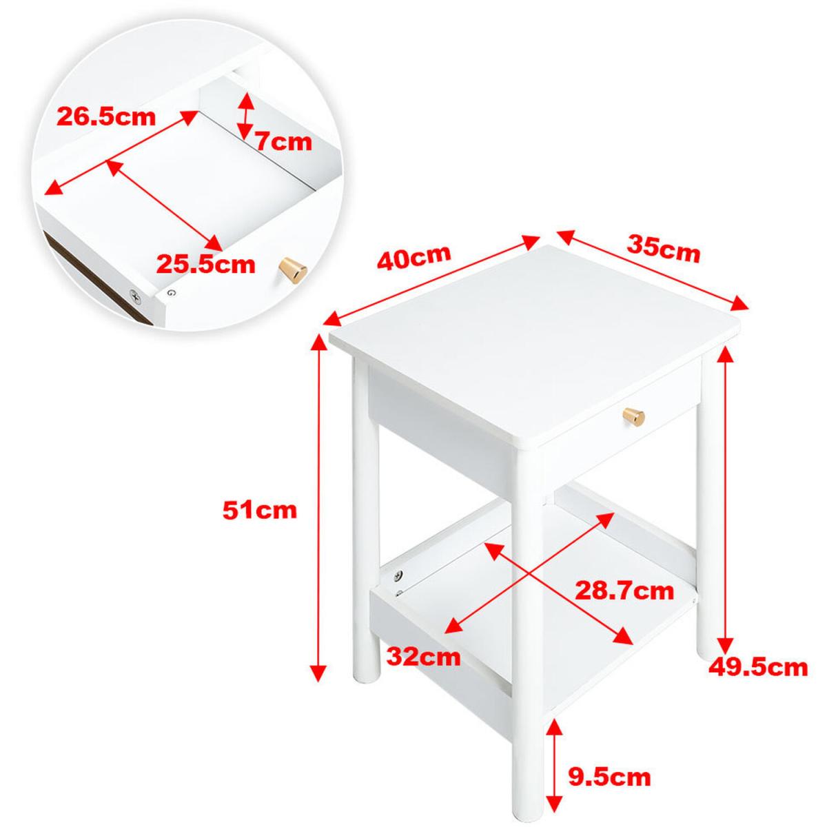 Modern Versatile Side Table - White – image 3