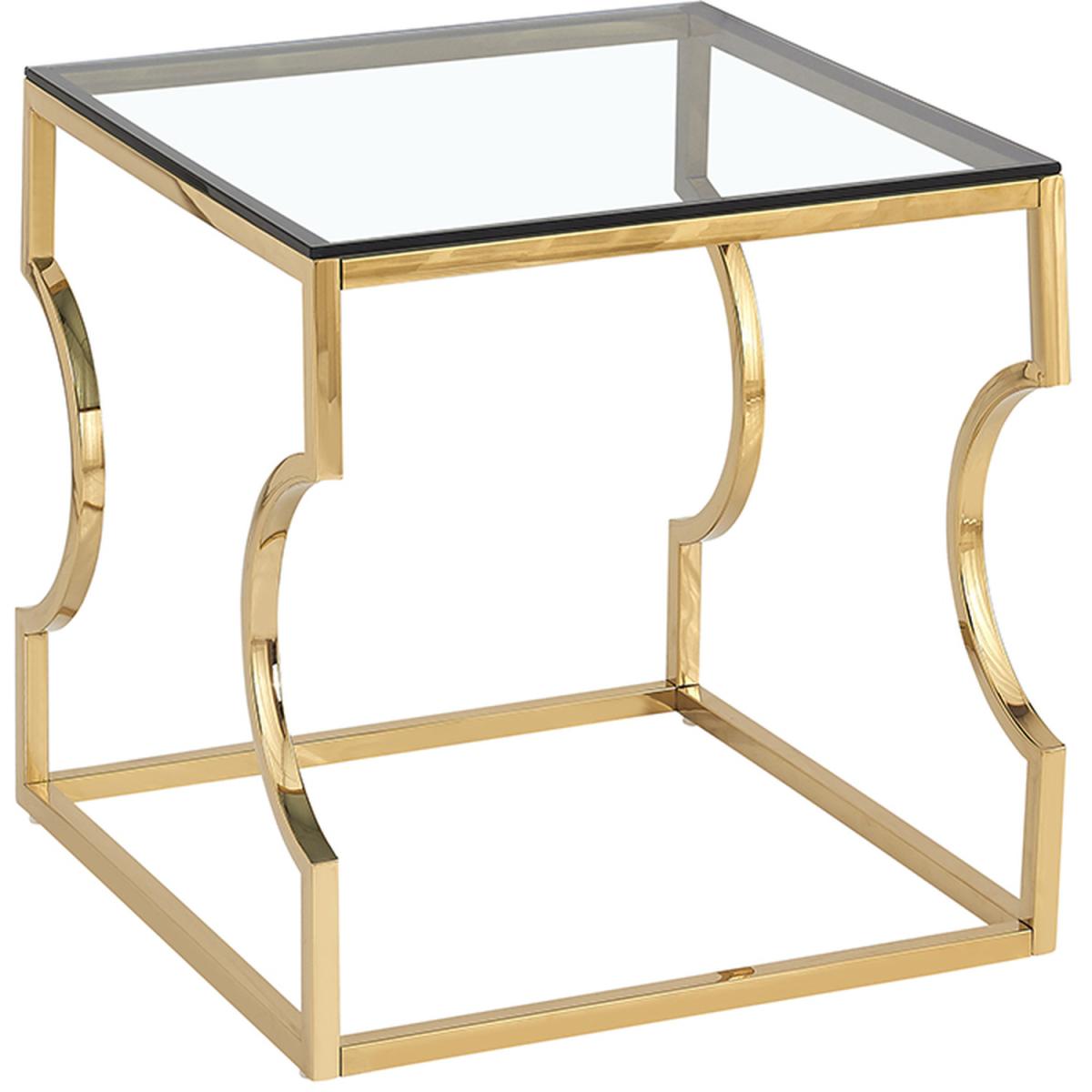 Capri End Table Gold - Gold – image 2