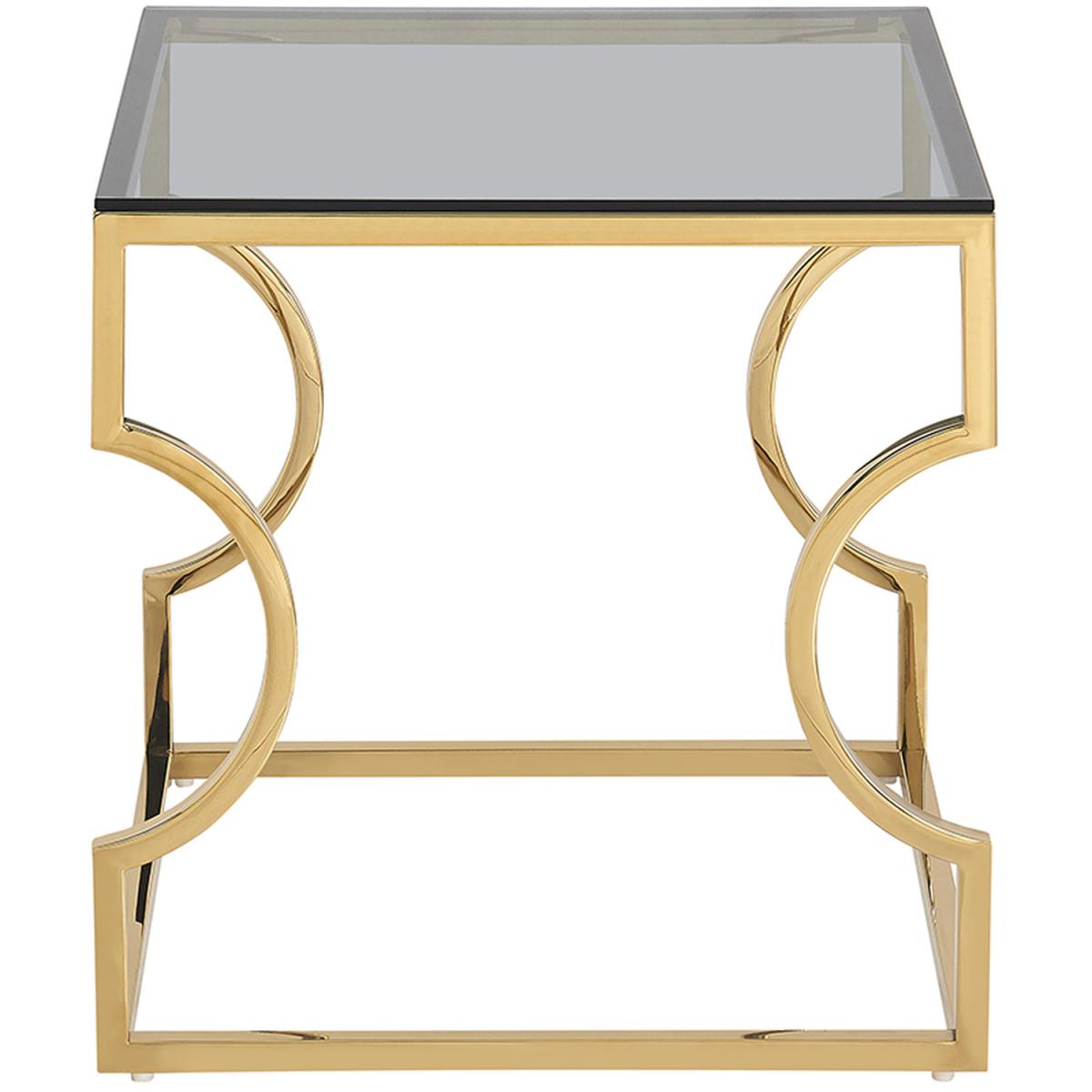 Capri End Table Gold - Gold – image 3