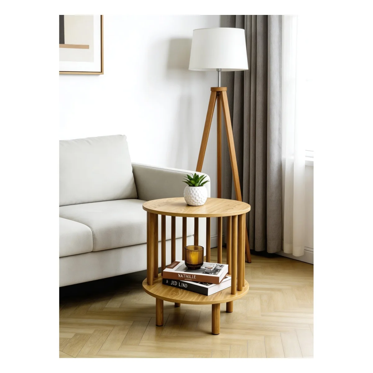 Cove Side Table - Natural – image 4
