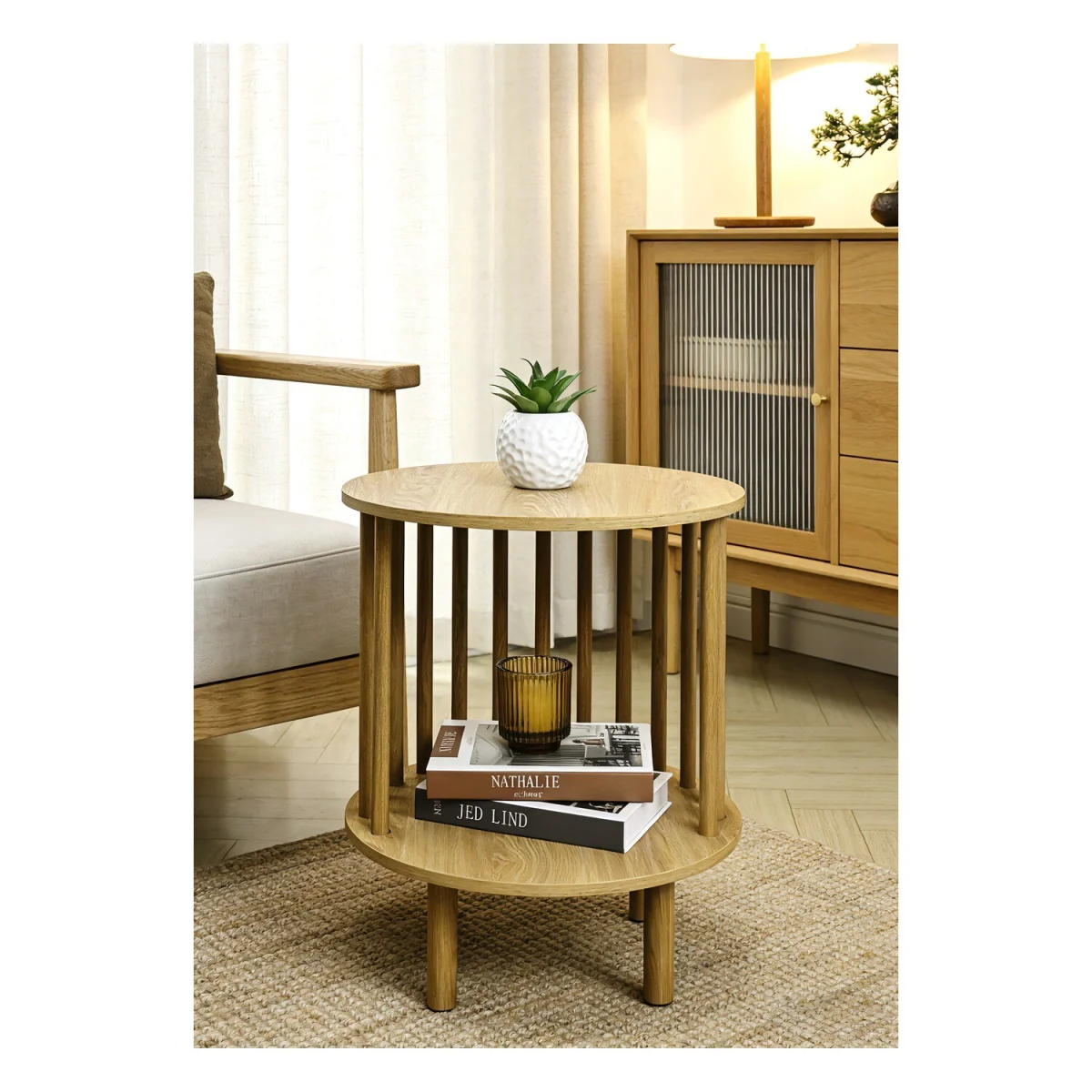Cove Side Table - Natural – image 5