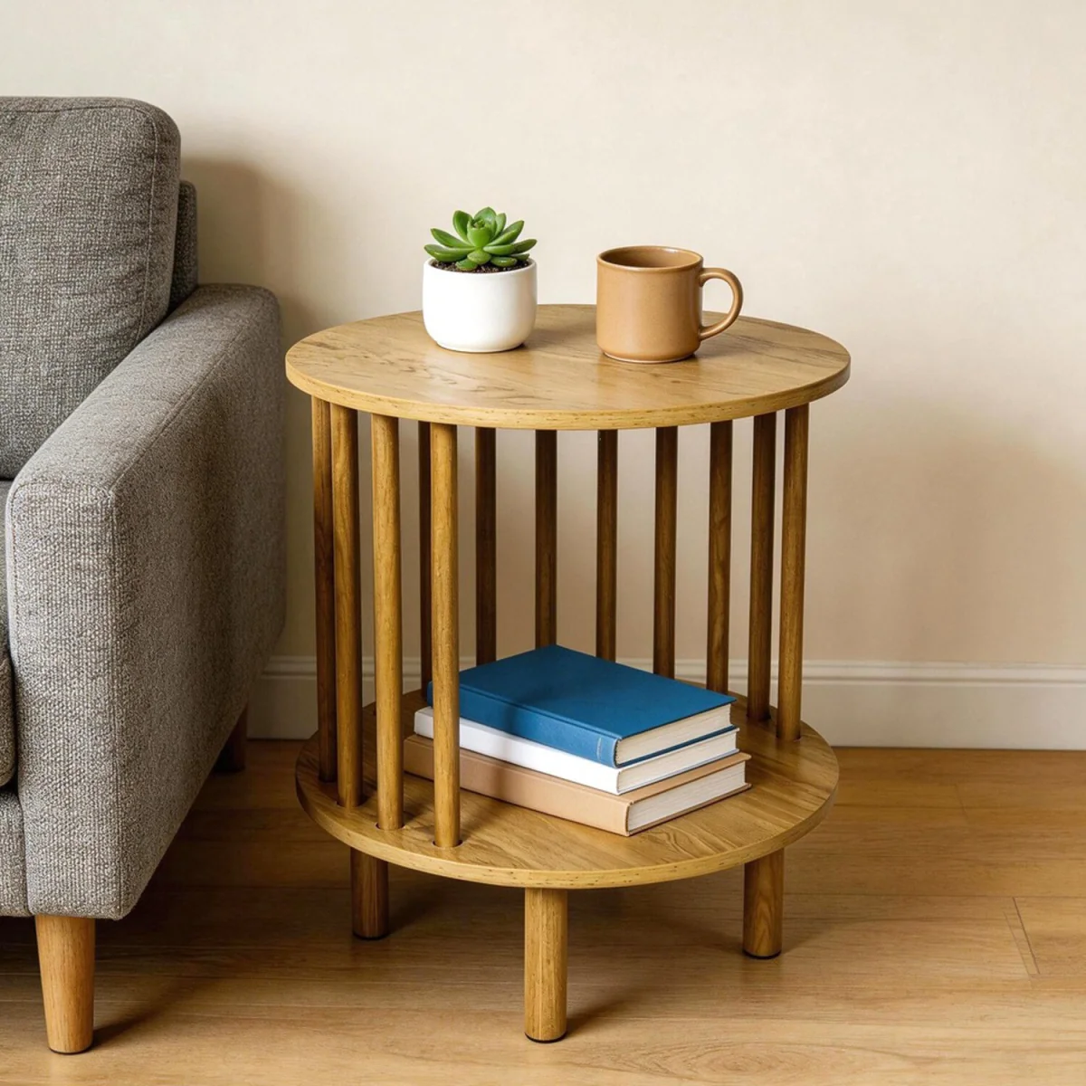 Cove Side Table - Natural – image 1