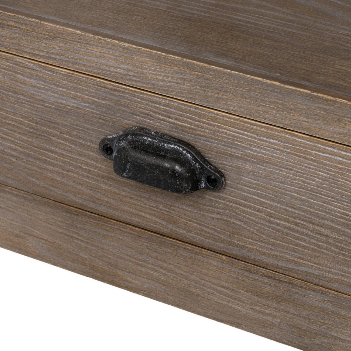 Haldon 1 Drawer Side Table With Shelf and Open Storage - Brown – image 5