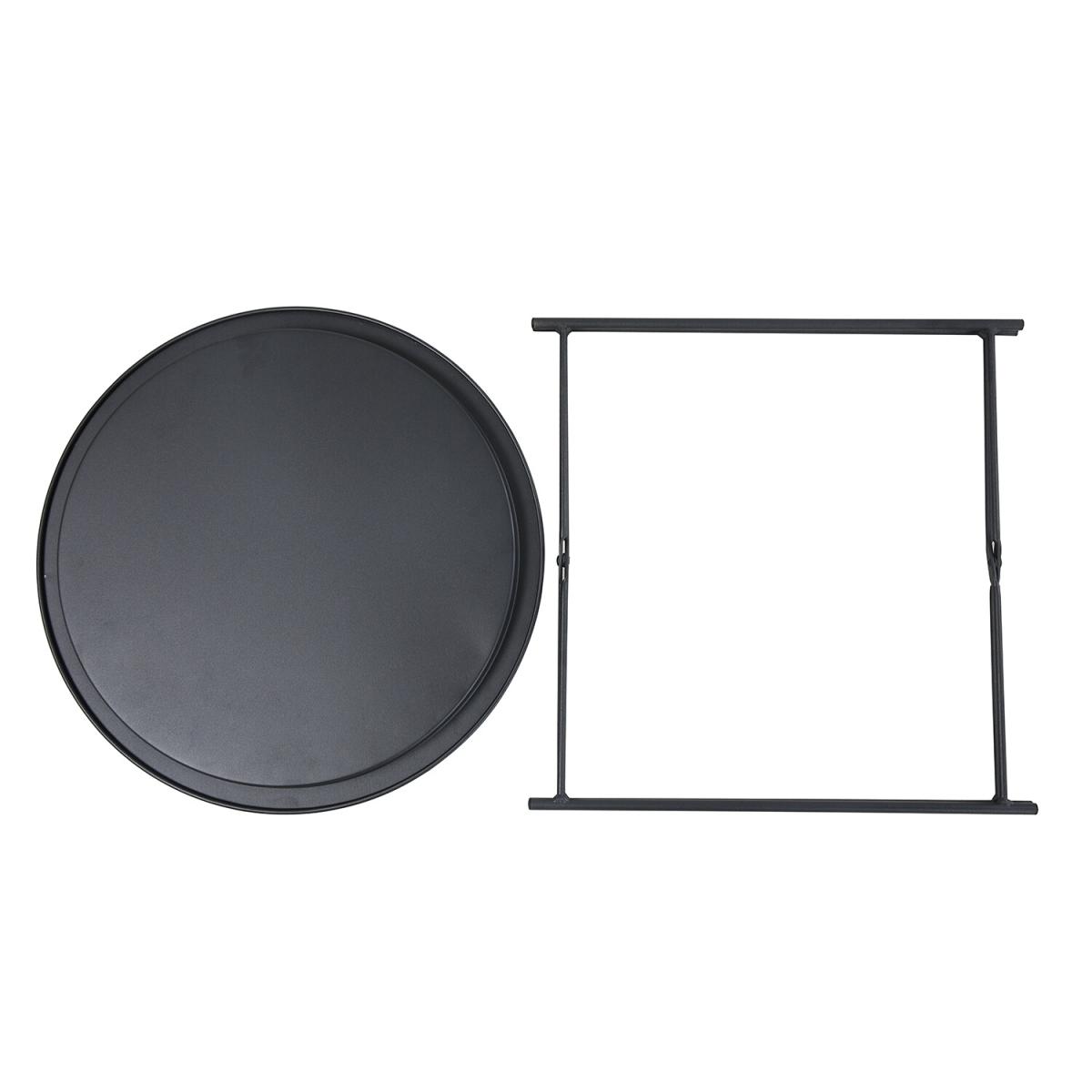 Round Folding Side Table - Black – image 4