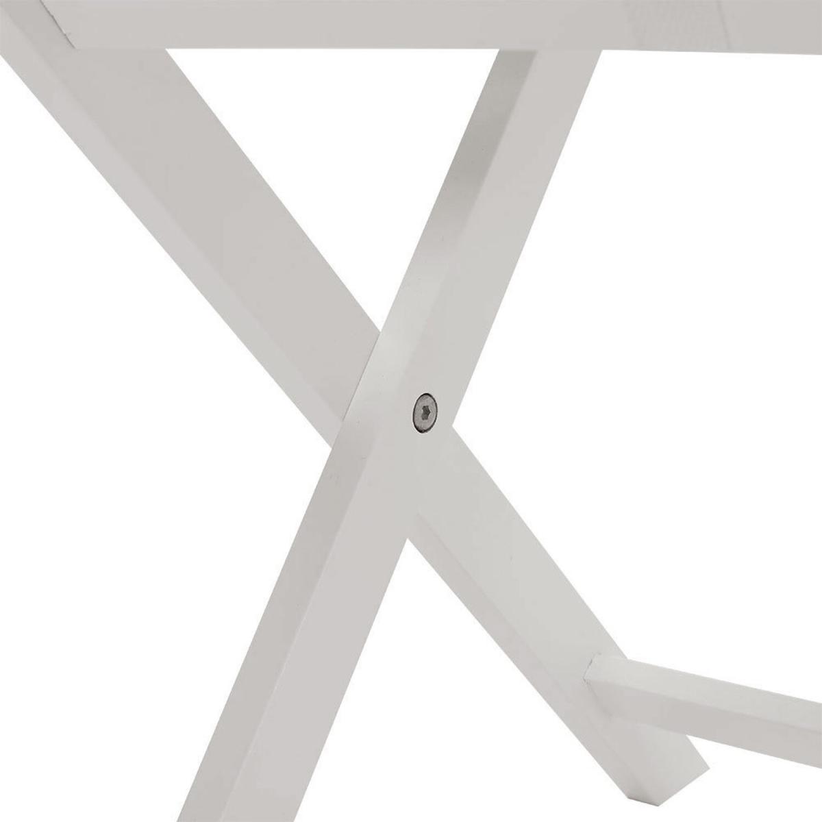 Folding Coffee Tea Dining Table Snack Serving Side Serving Desk Tray - White – image 2