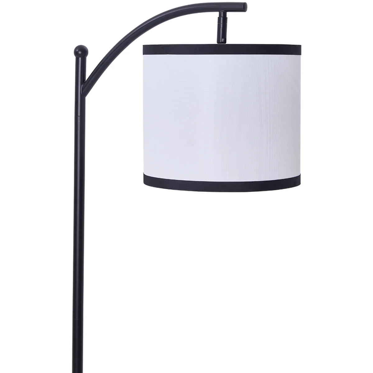 2 In 1 Modern Design Metal Floor Lamp Side Table - Walnut – image 7