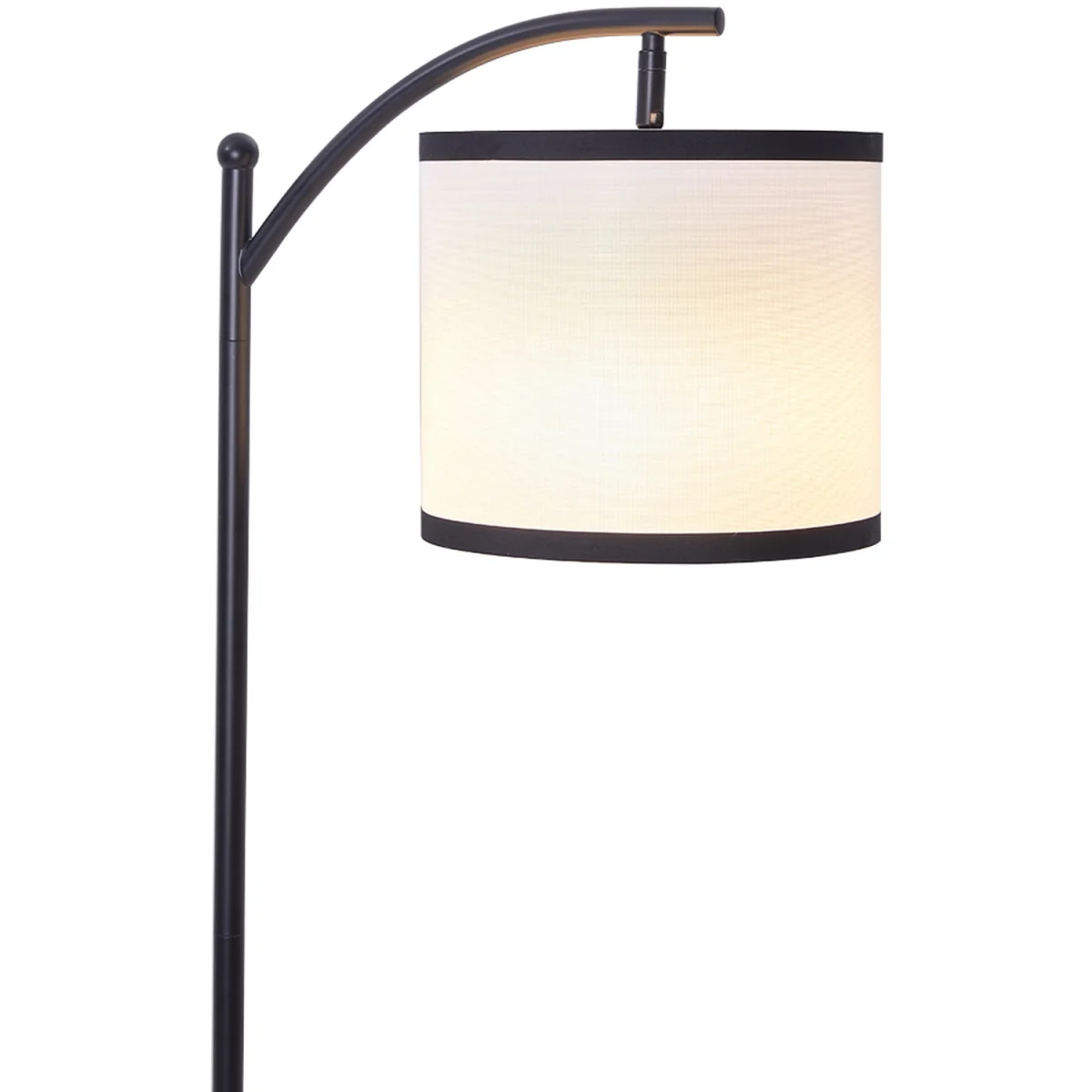 2 In 1 Modern Design Metal Floor Lamp Side Table - Walnut – image 8