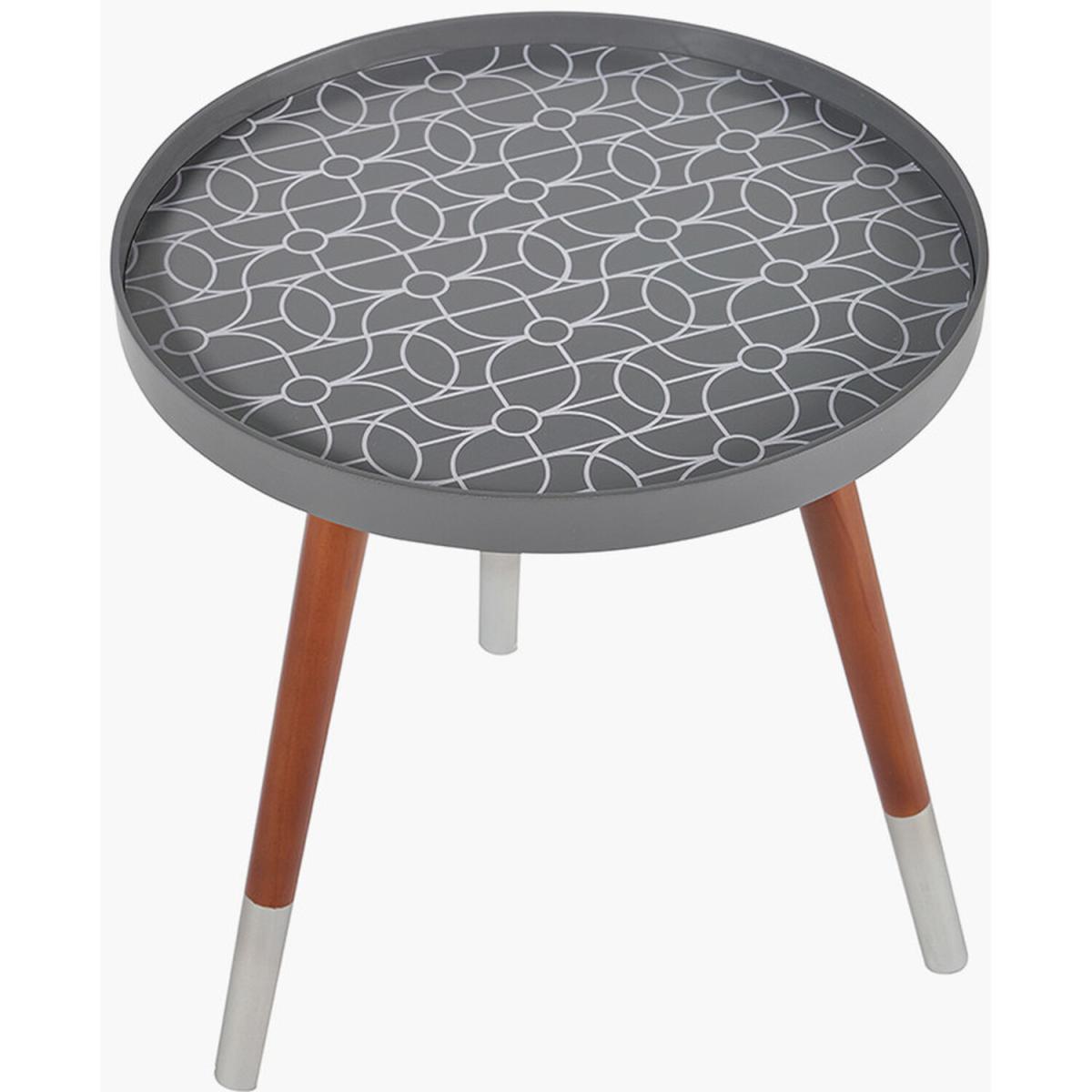 Peretti Pill Design Table - Raspberry, Brown and Gold – image 2