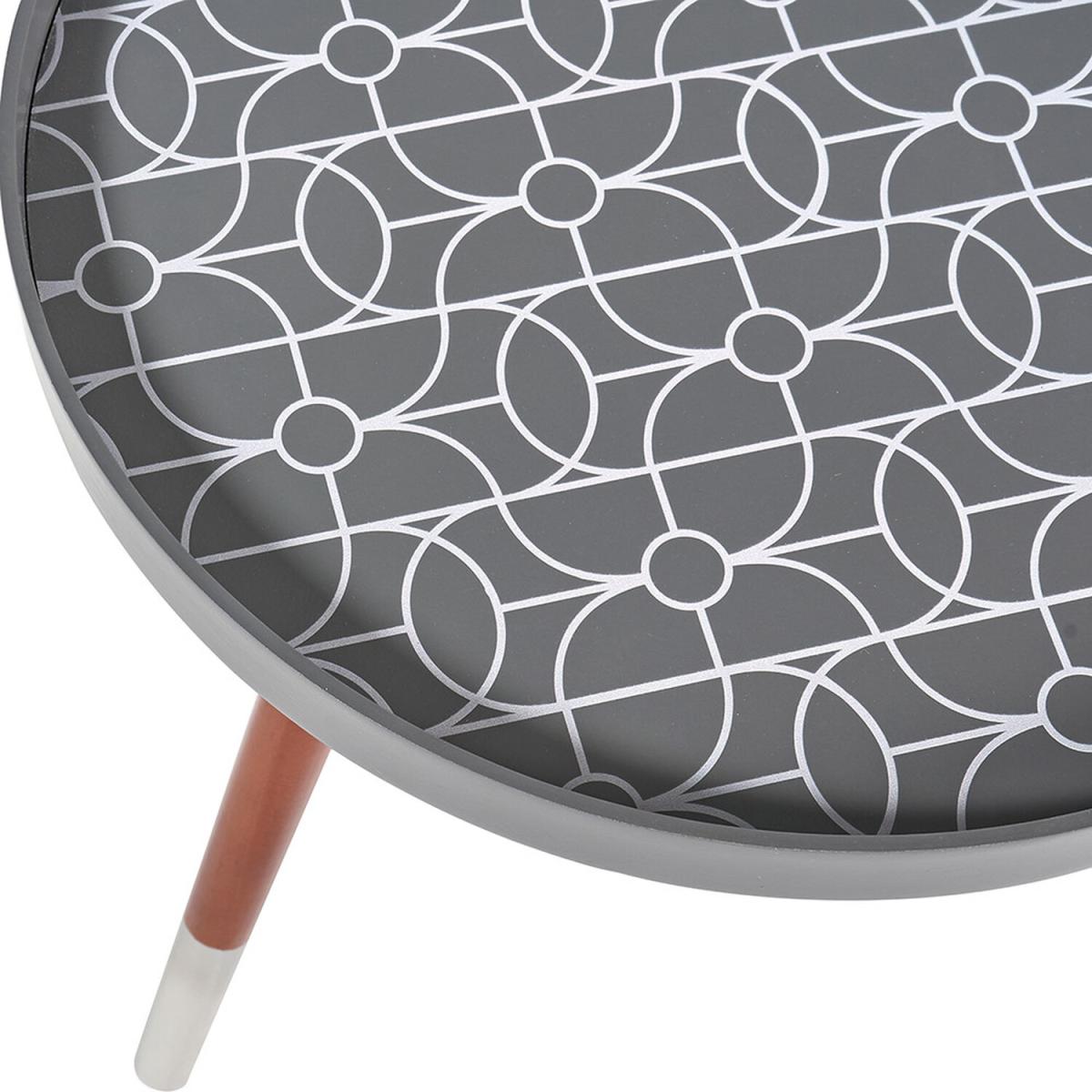 Peretti Pill Design Table - Raspberry, Brown and Gold – image 3