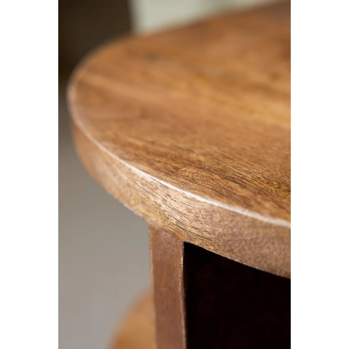 Dark Wood Shelf Side Table – image 6