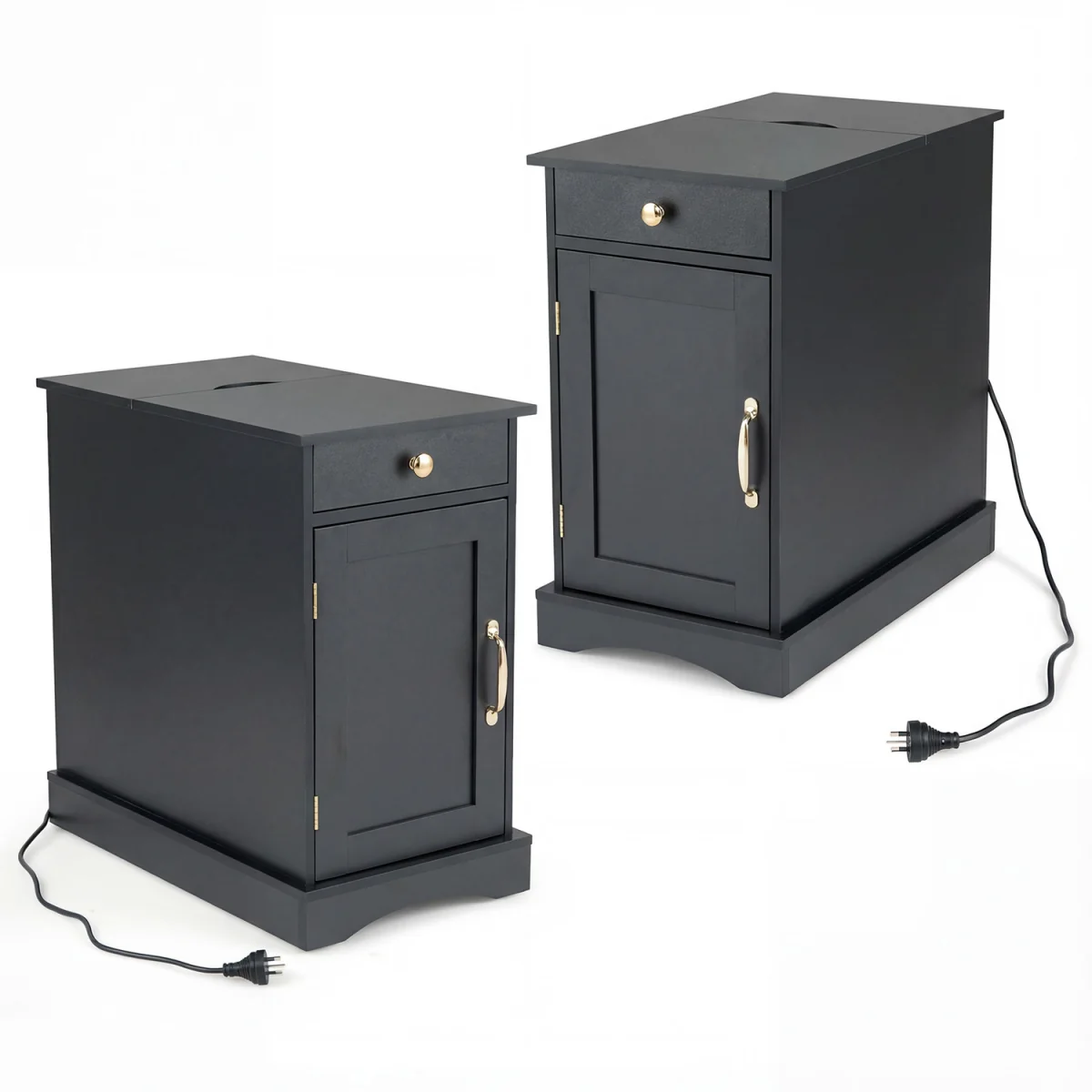 Wooden Sofa Side Table - Black – image 3
