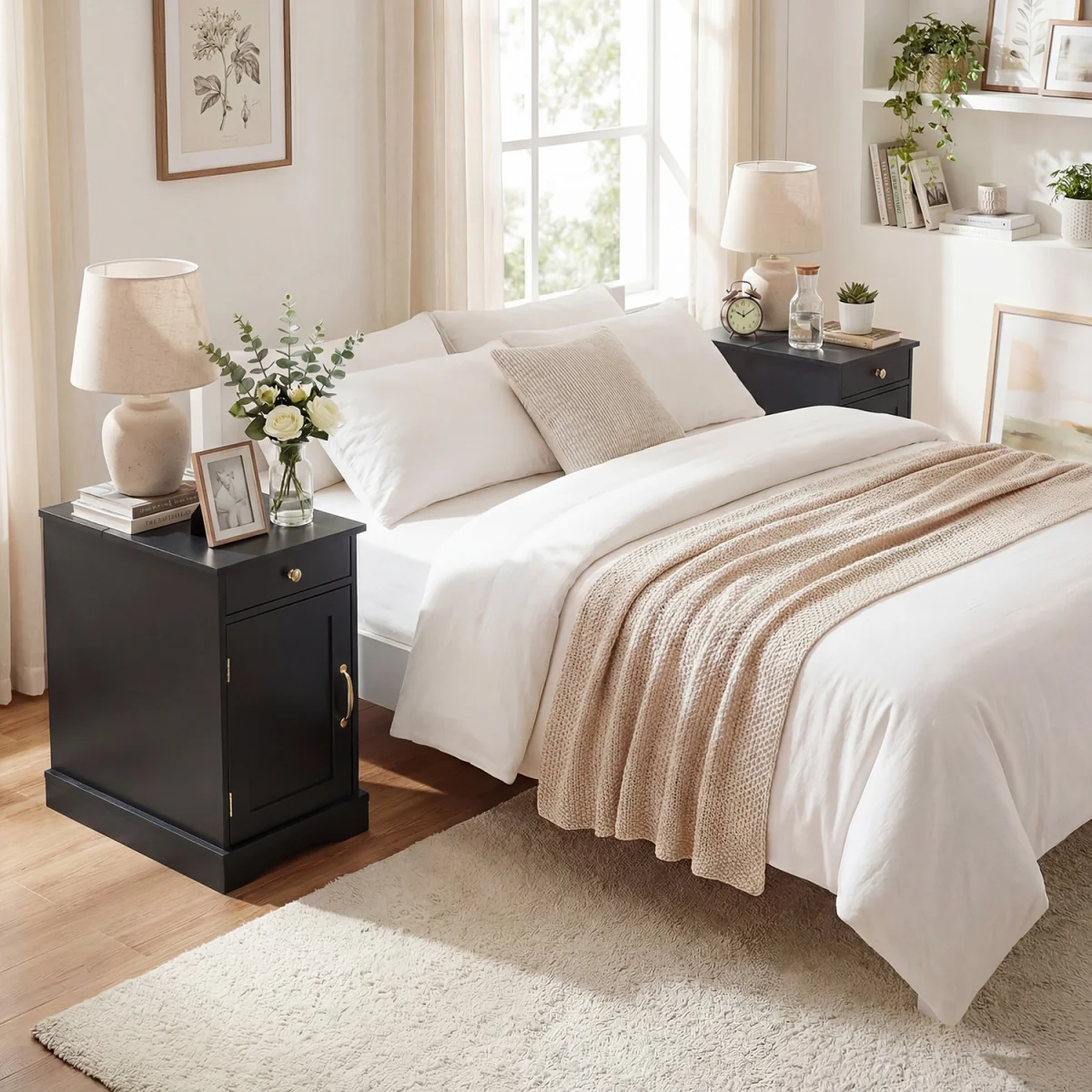Wooden Sofa Side Table - Black – image 6