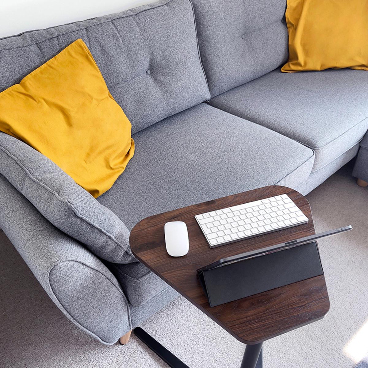 Height Adjustable Laptop Table S - Dark Wood – image 6
