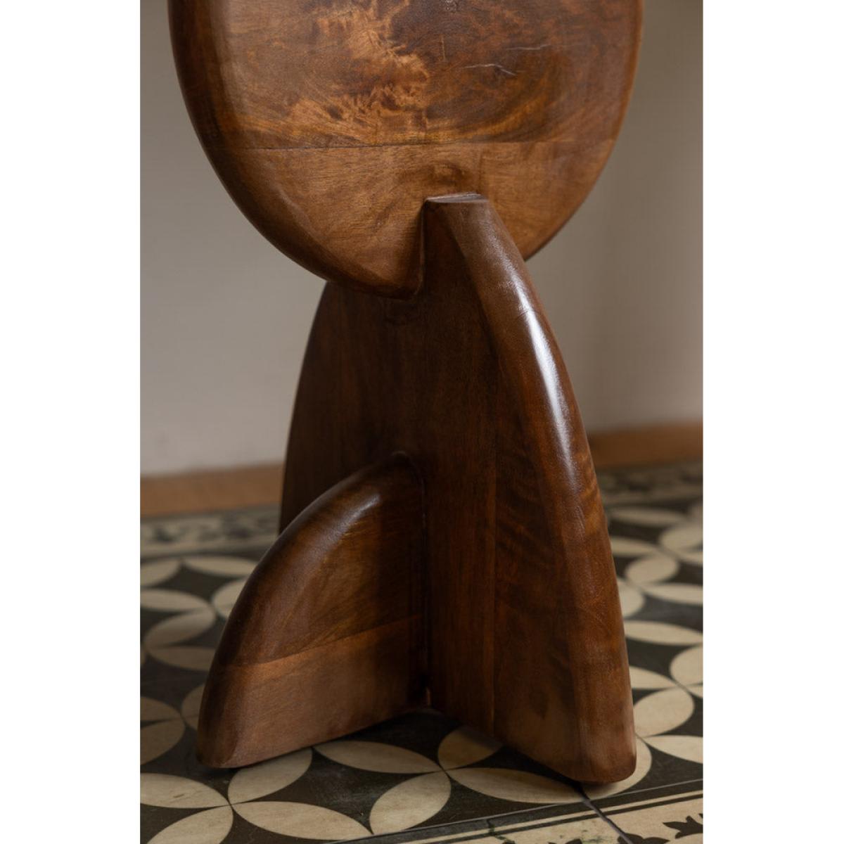 Warm Brown Mango Wood Side Table – image 5