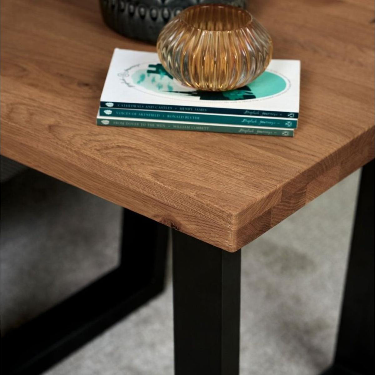 Industrial Lamp Table - Brown – image 2
