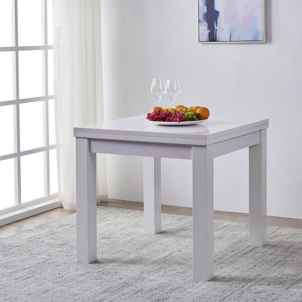 Arendelle Square Extending Table - White – image 5