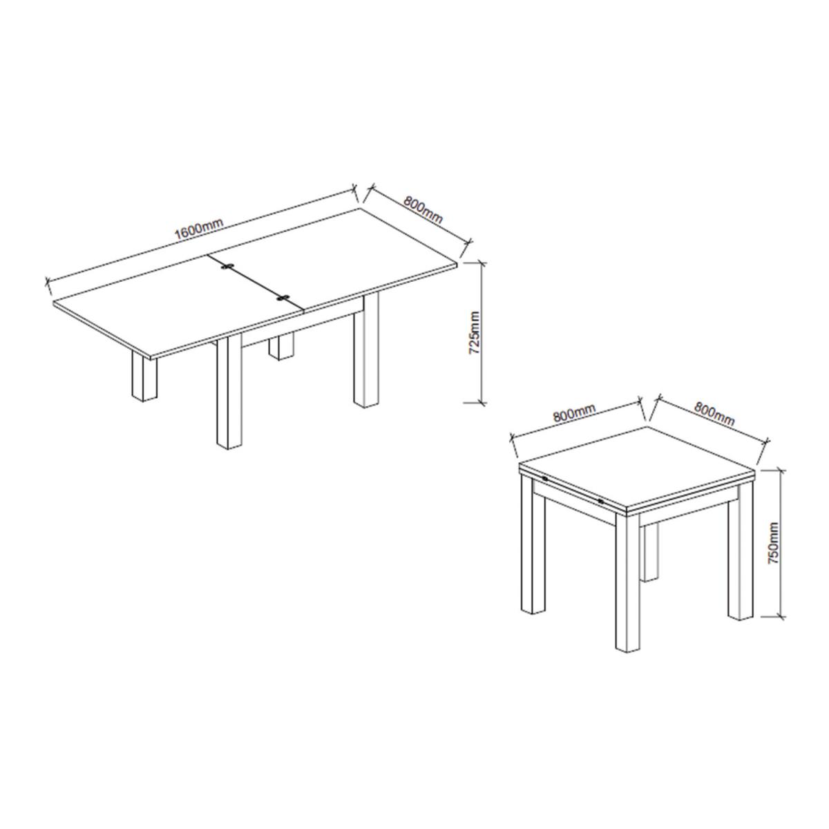 Arendelle Square Extending Table - White – image 7