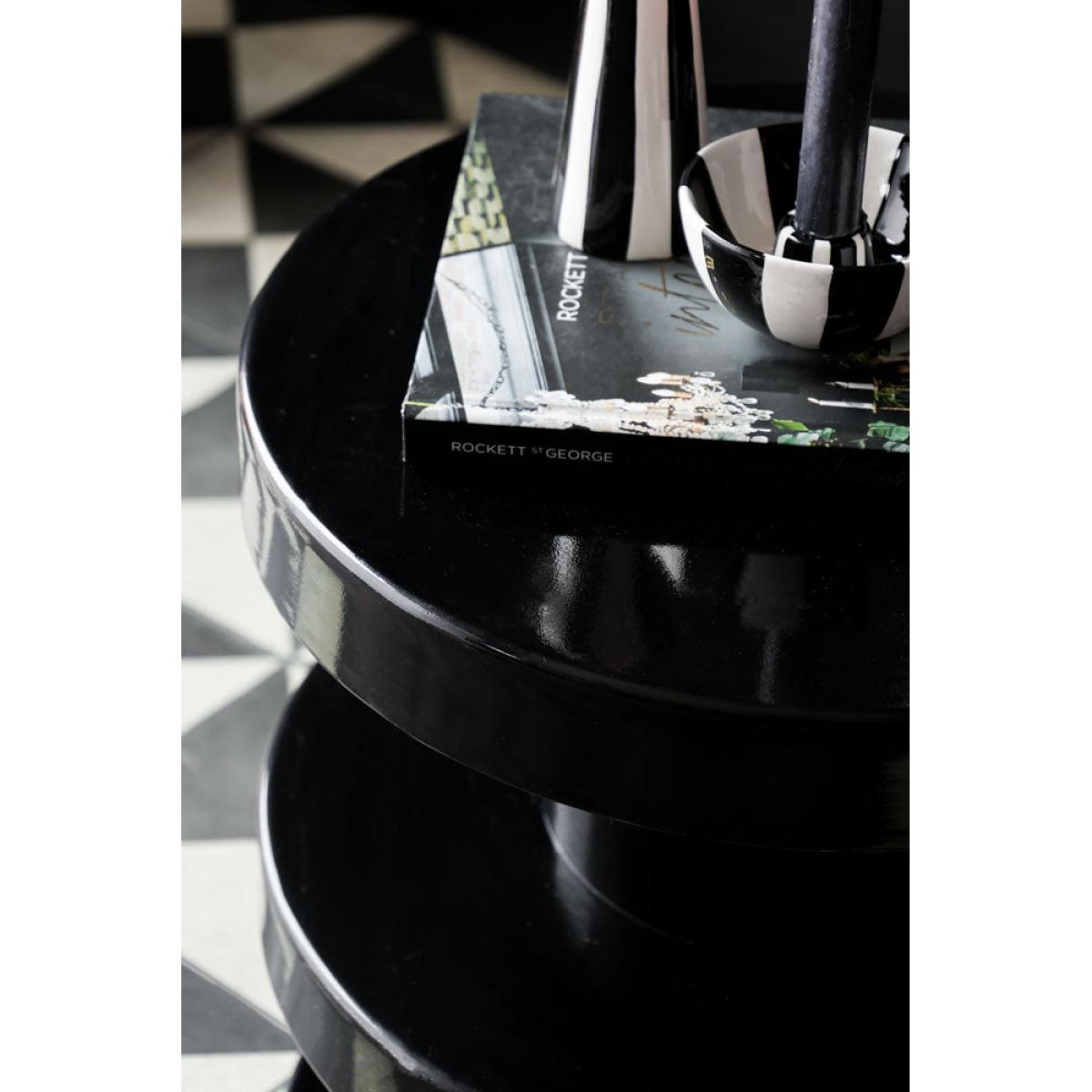Glossy Black Side Table – image 4