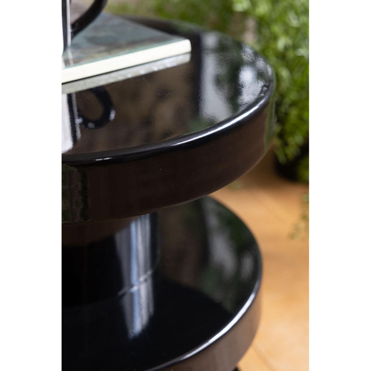 Glossy Black Side Table – image 8
