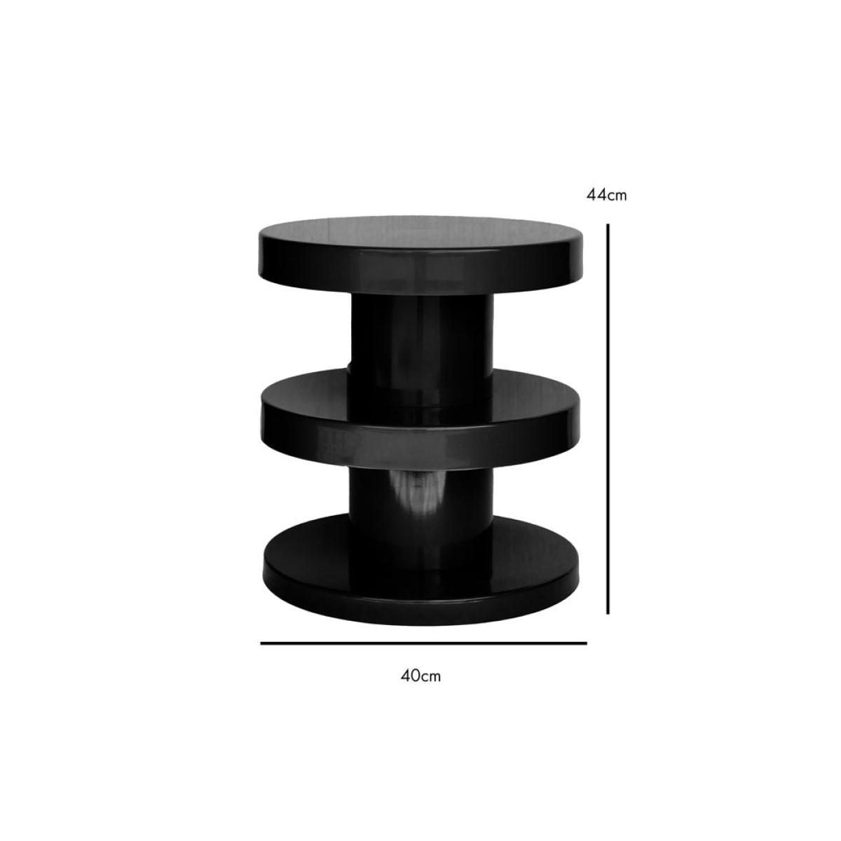Glossy Black Side Table – image 9