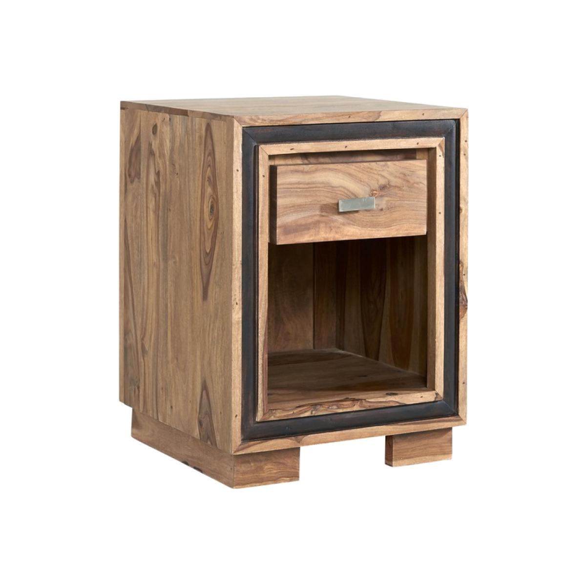 Indus Sheesham Side Table - Medium Wood