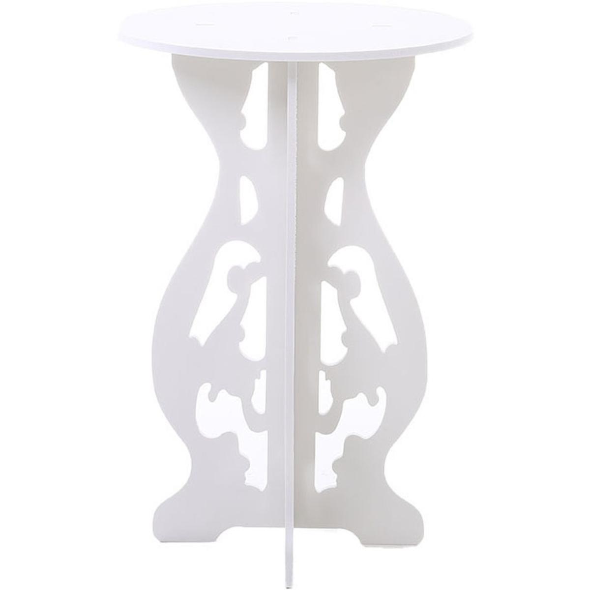Corner Side Table Flower Plant Stand - White – image 5