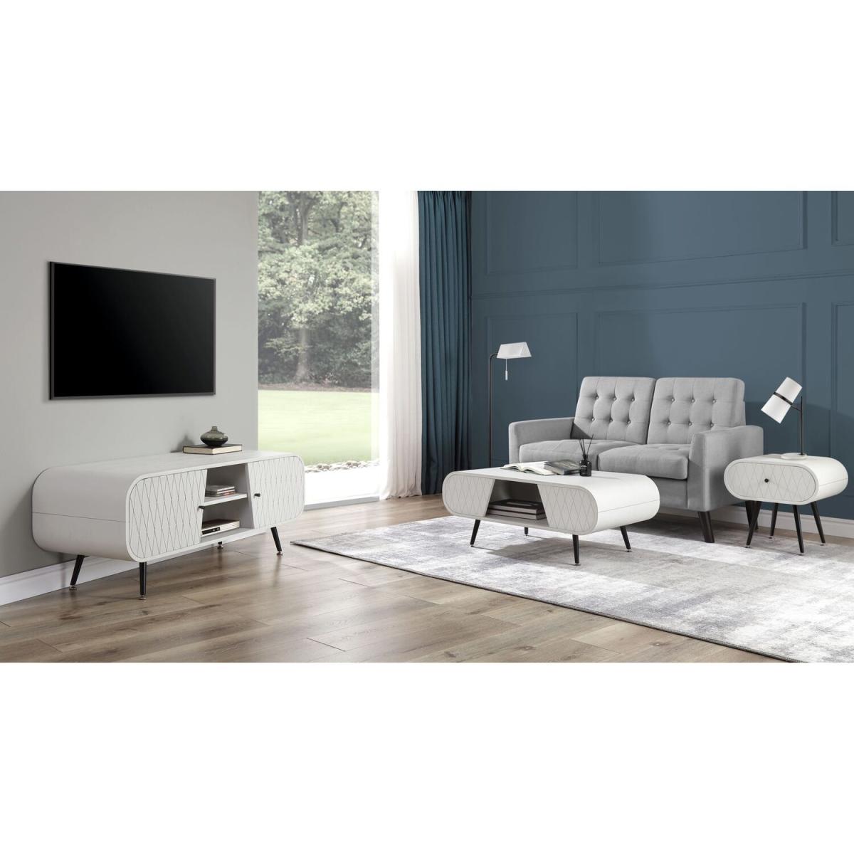 Lattice Lamp Table - Grey – image 3