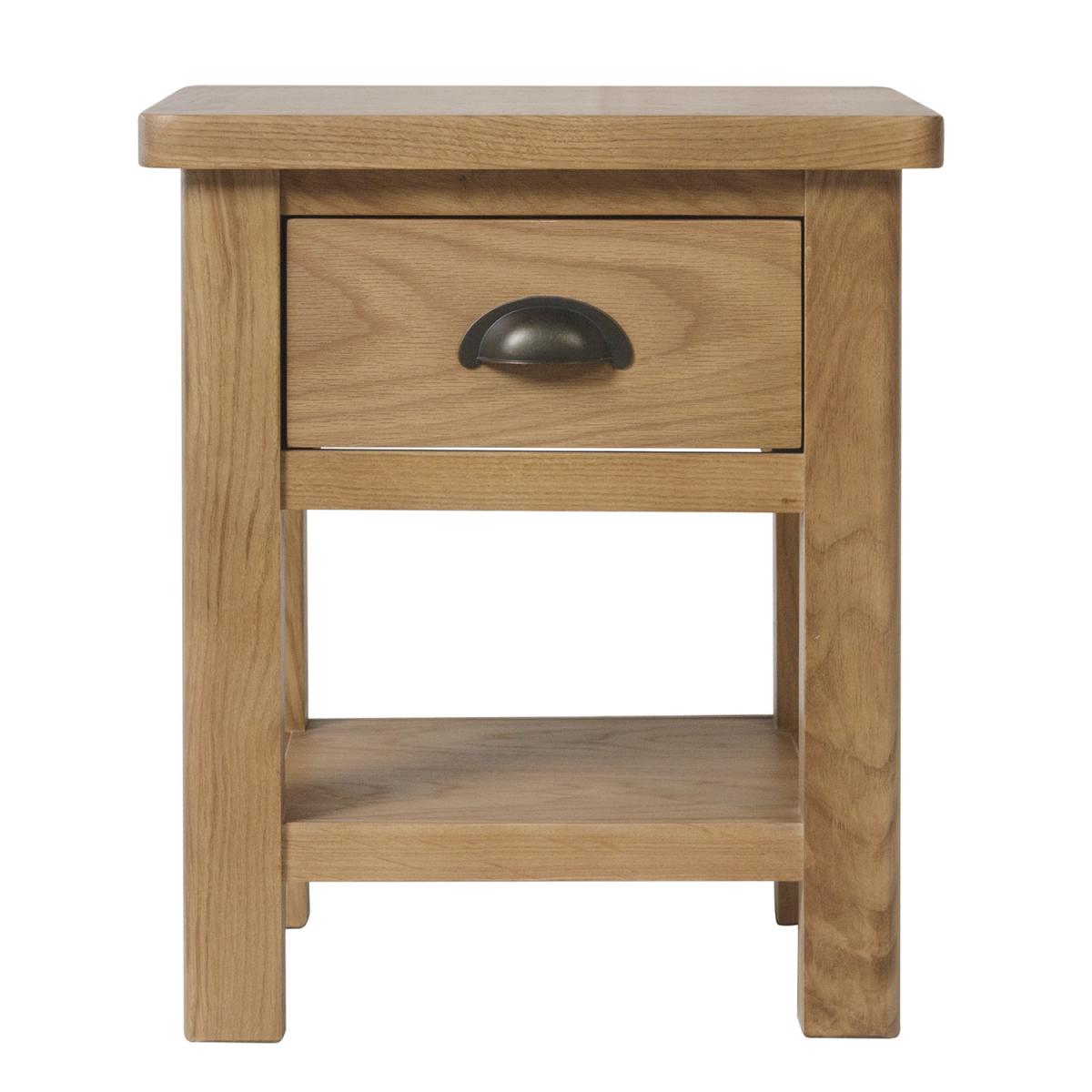 Cambridge 1 Drawer Lamp Table - Dove Grey – image 6