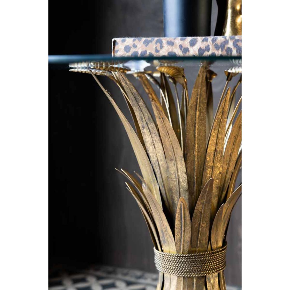 Gold Wheatsheaf Side Table – image 2