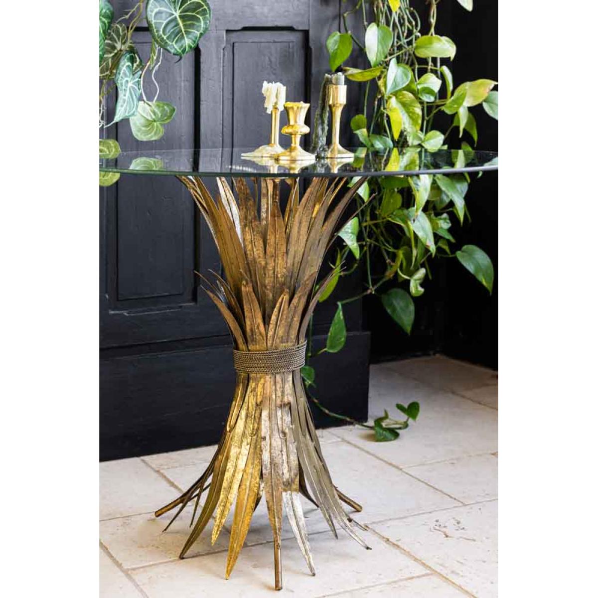 Gold Wheatsheaf Side Table – image 4