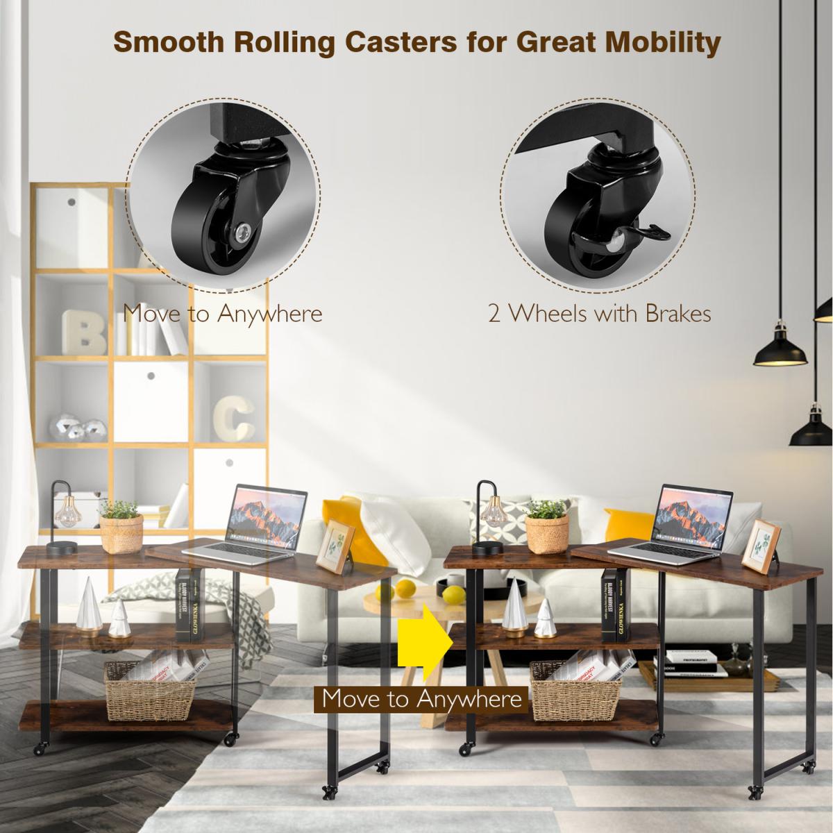 Free Rotating End Table - Brown – image 2