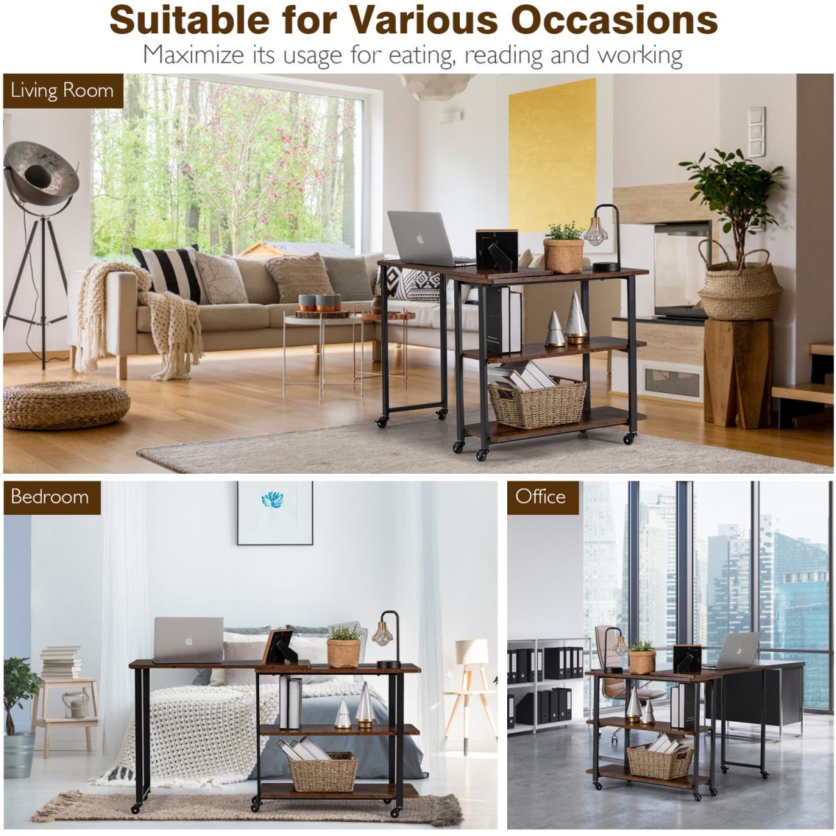 Free Rotating End Table - Brown – image 5