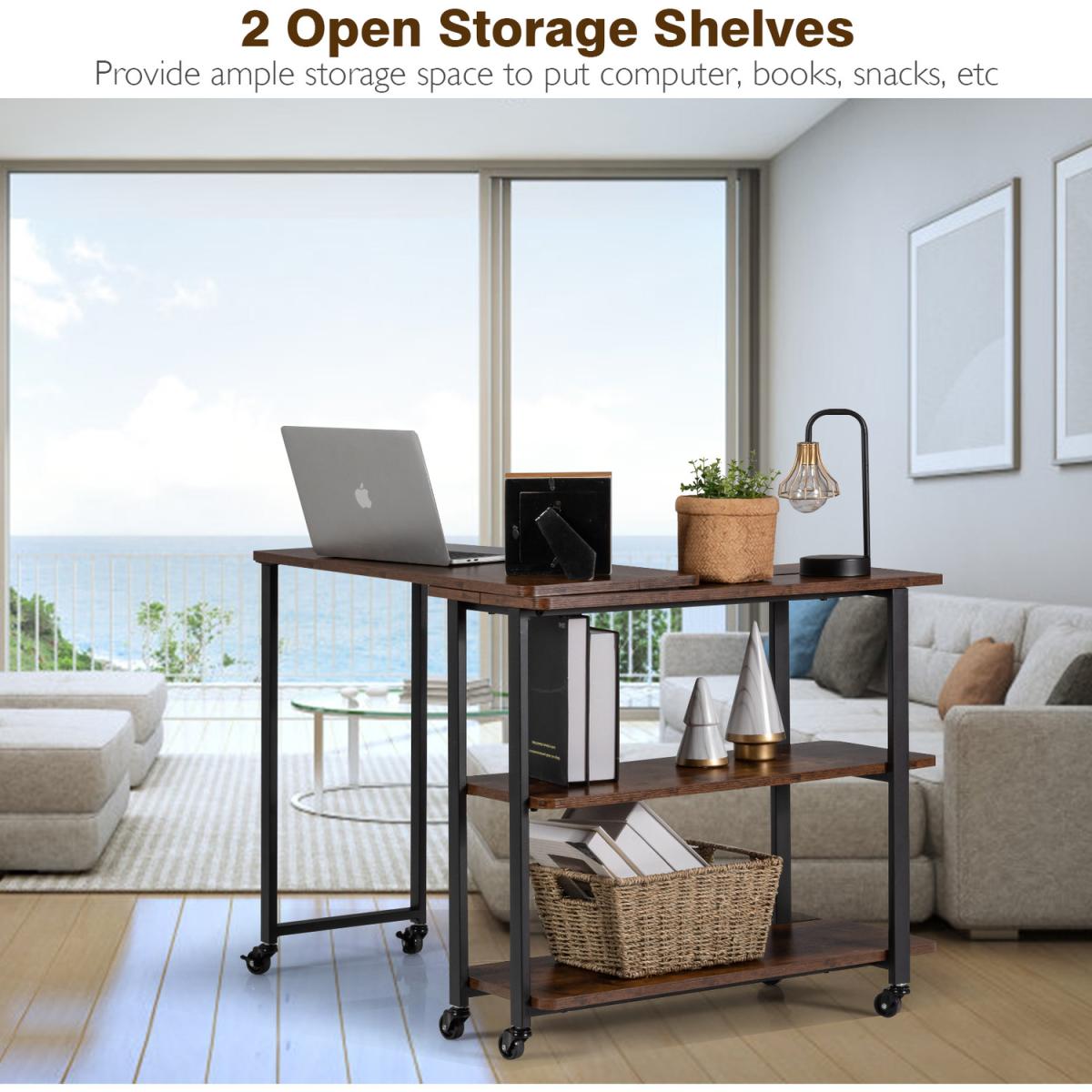 Free Rotating End Table - Brown – image 6