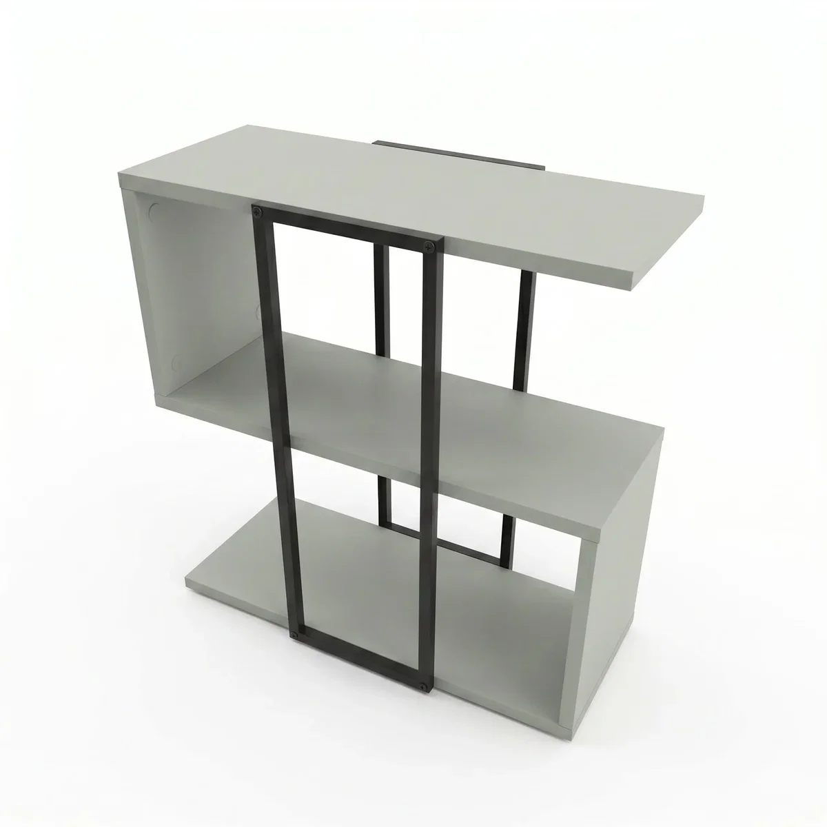 Decortie Homia Small Side Table with Metal Frame and Open Shelf - Sandstone – image 12
