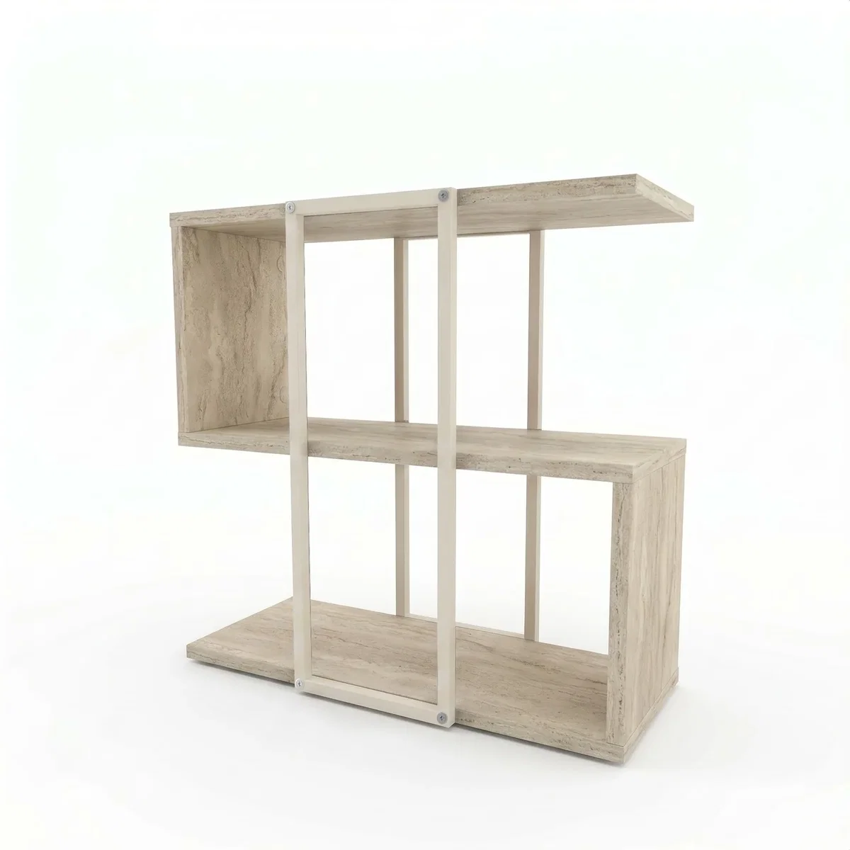 Decortie Homia Small Side Table with Metal Frame and Open Shelf - Sandstone – image 18