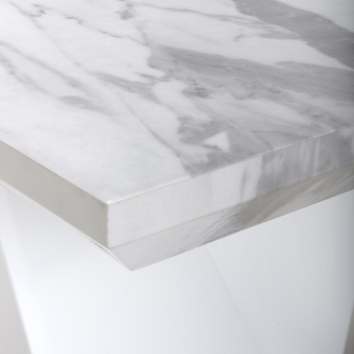 Saturn Marble Effect Grey and White Lamp Table - Grey and White – image 2