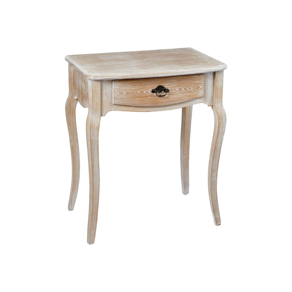 Provence One Drawer Side Table – image 1