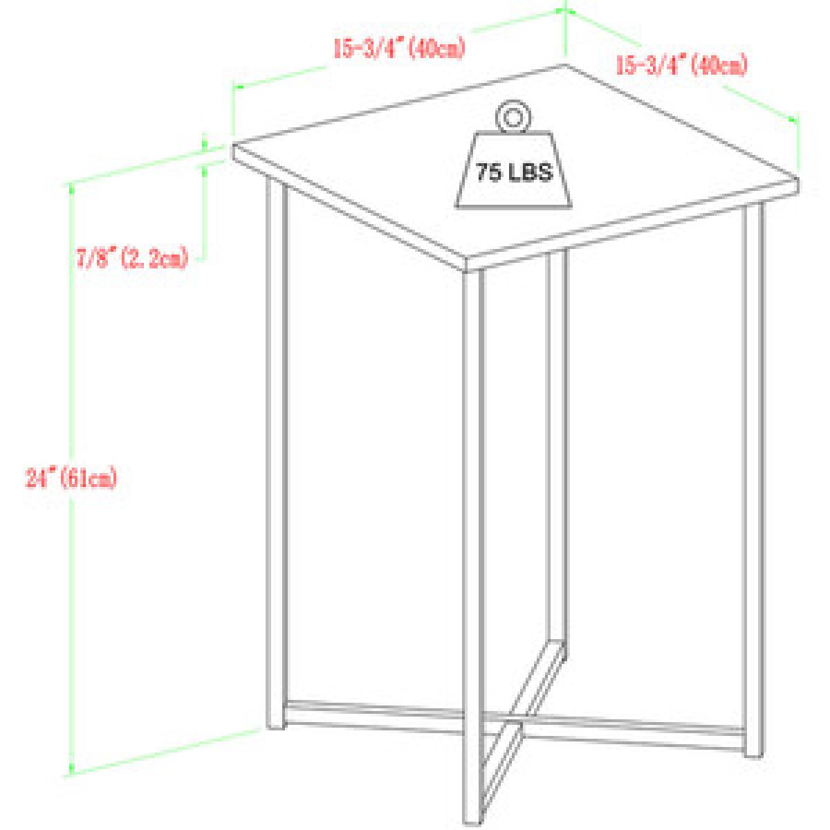 Madison Square Side Table - White Marble & Chrome – image 6
