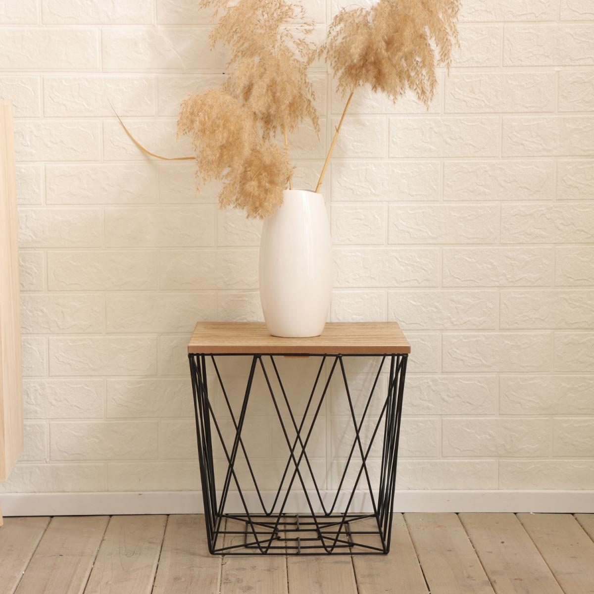 Cheadle Wire Side Lamp Table Storage Unit - Black – image 2