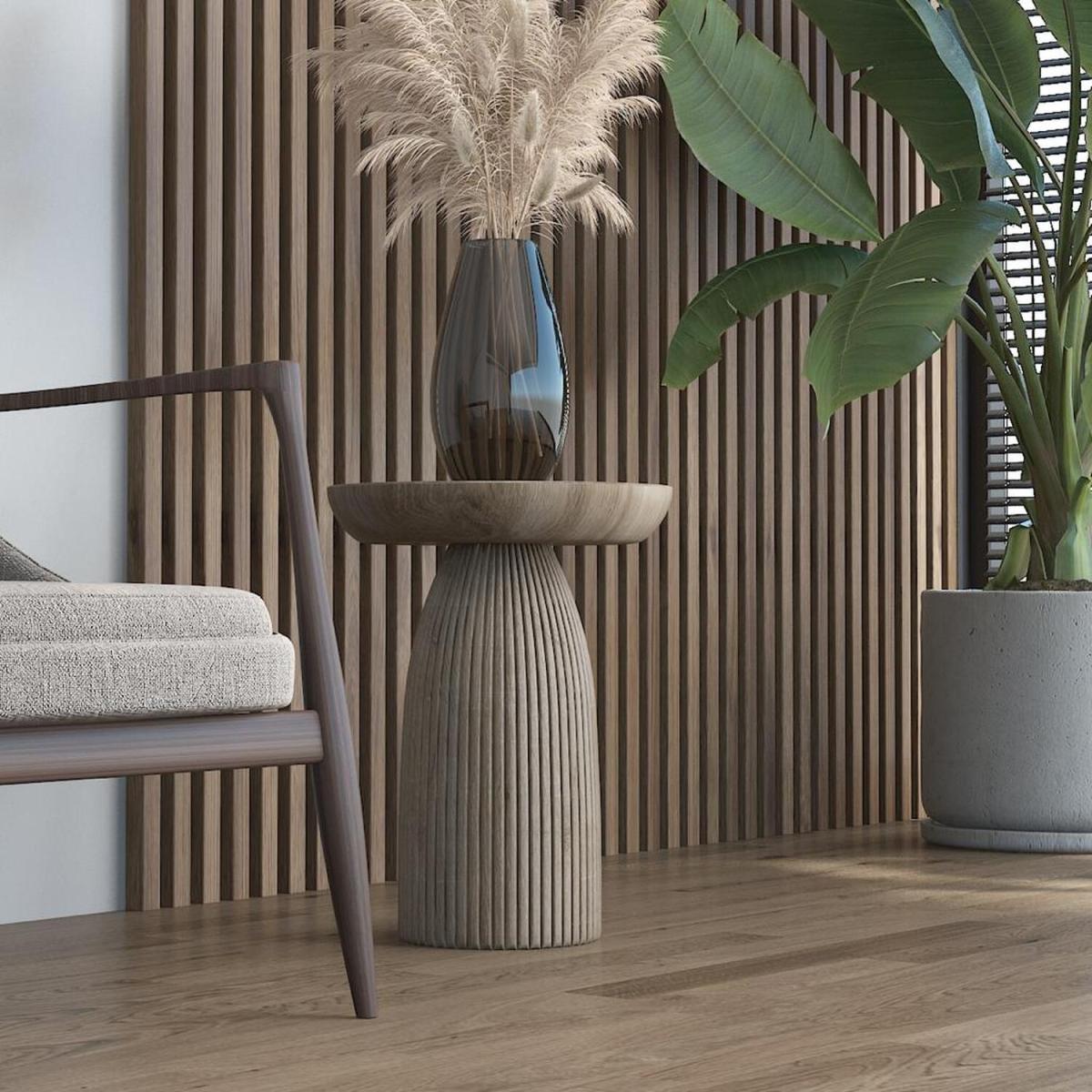 Efes Mushroom Side Table - Oak – image 2