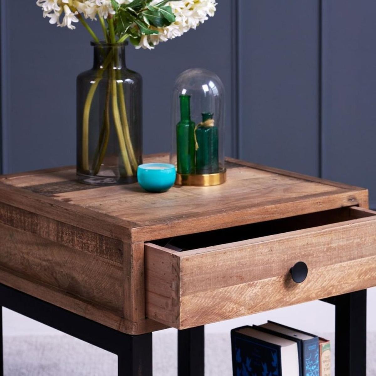 Adelaide Lamp Table - Brown, Black – image 2